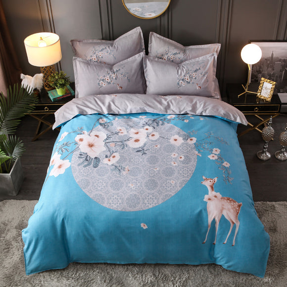 Juego de 4 Piezas de Cashmere Floral Acolchado para Bodas