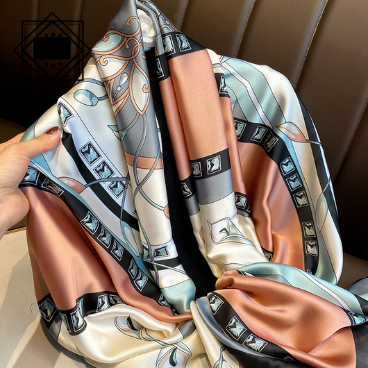 Foulard Ligero de Seda para Mujer - Bufanda Larga Elegante de Verano - Image 27