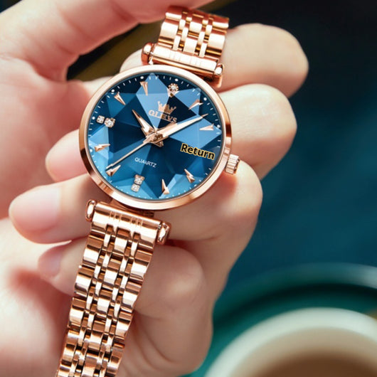 Reloj de Cuarzo para Mujer Diseño Geométrico Rombo - Image 5