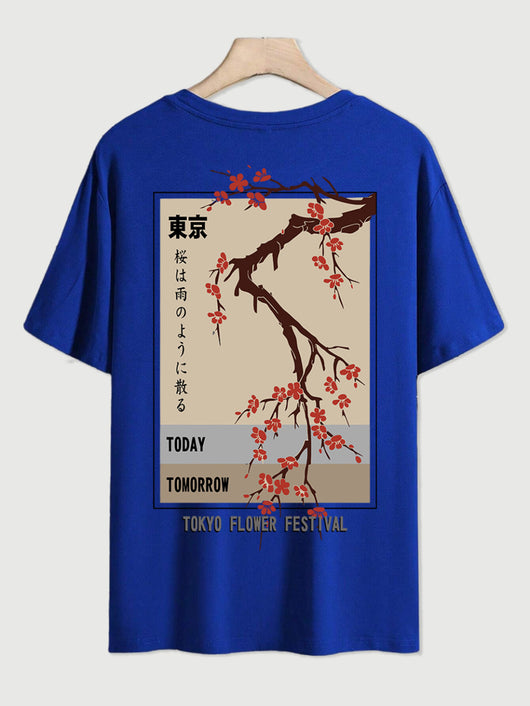 Playera Estampada Festival de Flores Tokio para Hombre - Image 11