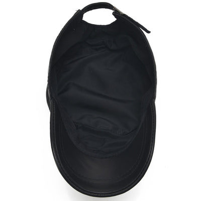 Sombrero Plano de Cuero Fino - Estilo Casual Minimalista - Image 8