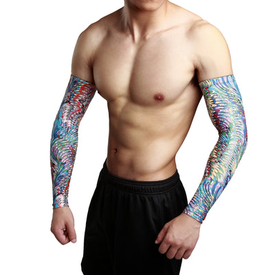 Manga de Protección Solar Peacock para Ciclismo y Actividades Outdoor - Image 4