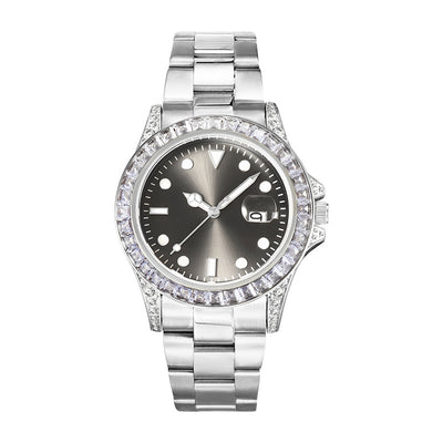 Reloj de Acero Inoxidable para Hombre con Diamantes y Esfera Luminosa - Image 22