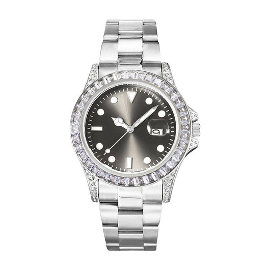 Reloj de Acero Inoxidable para Hombre con Diamantes y Esfera Luminosa - Image 22