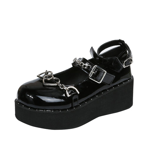 Tacones Mary Jane con Plataforma Elevadora y Cadena para Mujer - Image 10