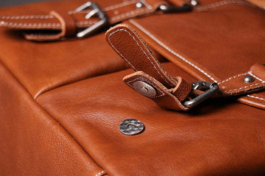Bolso Bandolera de Cuero Genuino Gran Capacidad para Hombre - Image 13