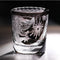 Copas de Cristal Danza del Dragón Negro y Fénix