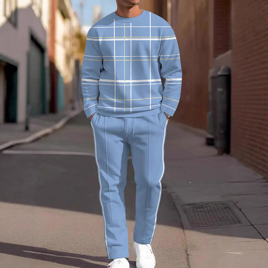 Conjunto de Sudadera y Pantalón Deportivo Hombre Estampado 3D Otoño - Image 3