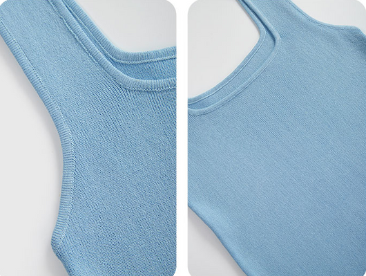 Conjunto de Camisola Cuello Cuadrado sin Mangas para Mujer - Image 20