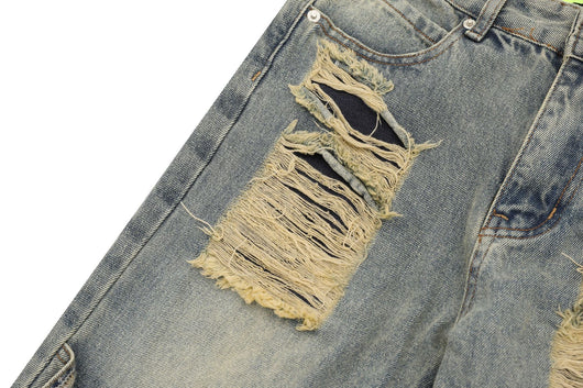 Pantalón de Trabajo Denim Recto con Bolsillos - Image 9