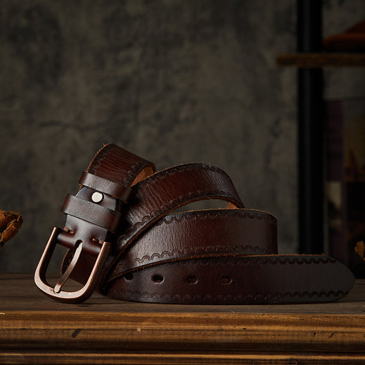 Cinturón Casual de Cuero para Hombre - Diseño Artesanal Personalizado - Image 7
