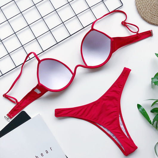 Bikini con Copa Rígida y Fruncido - Image 26