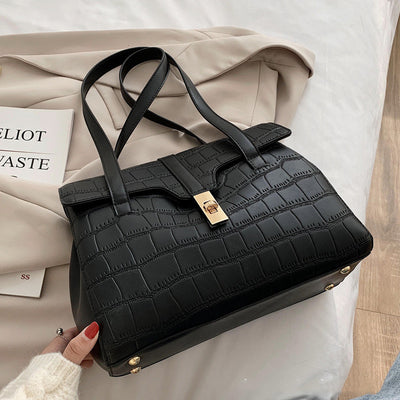 Bolsa de Hombro Portátil para Mujer con Textura Moderna - Image 7