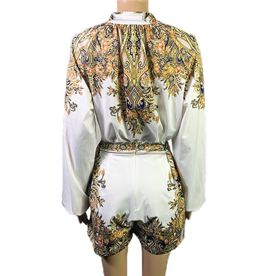 Conjunto Deportivo Estampado: Top y Shorts de Dos Piezas - Image 12