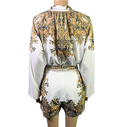 Conjunto Deportivo Estampado: Top y Shorts de Dos Piezas - Image 12