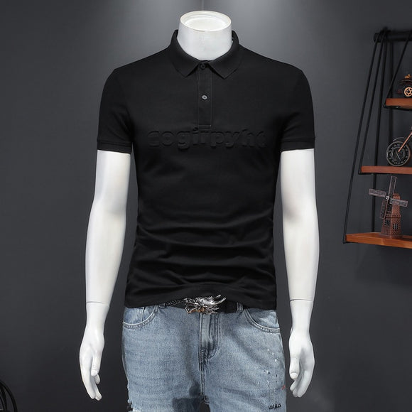 Polo Slim Fit con Monograma para Hombre - Diseño Moderno y Versátil