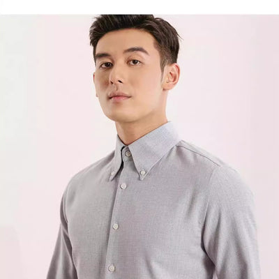 Camisa Casual de Cuadros Hombre Manga Larga sin Planchado - Image 3
