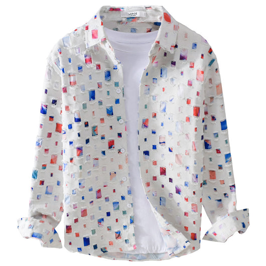 Saco Clásico Primavera con Solapa y Ojales para Hombre - Image 5