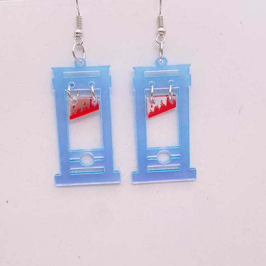 Aretes Colgantes Halloween Calabaza Sangrienta Fantasma Acrílico - Image 9