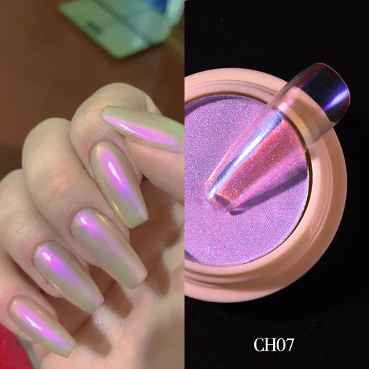 Polvo Espejo Sinfónico para Uñas - Efecto Cromático Profesional - Image 13