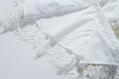 Traje de Encaje Blanco Elegante para Mujer - Image 16
