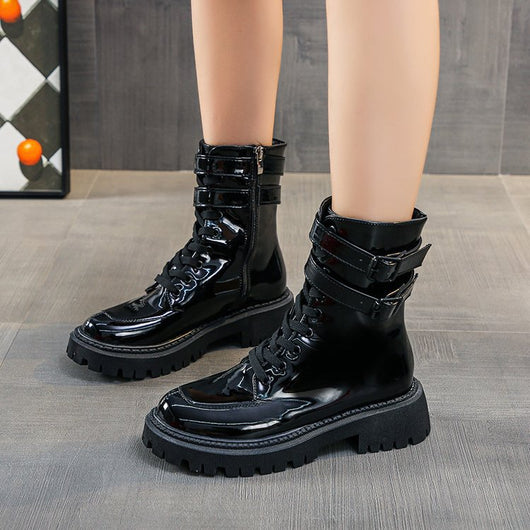 Botas de Charol con Tacón Elevado para Mujer - Image 9
