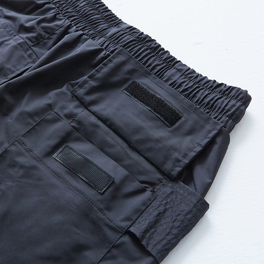 Shorts Harem Casual con Bolsillos Grandes y Anillo Doble de Nylon - Image 2