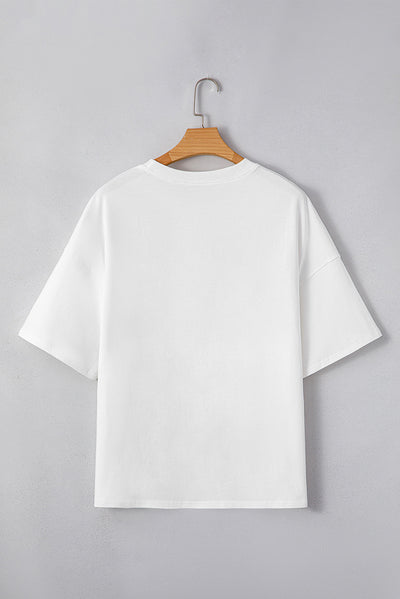 Blusa Suelta Versátil con Parches - Manga Corta Estilo Europeo y Americano - Image 16