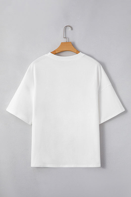 Blusa Suelta Versátil con Parches - Manga Corta Estilo Europeo y Americano - Image 16
