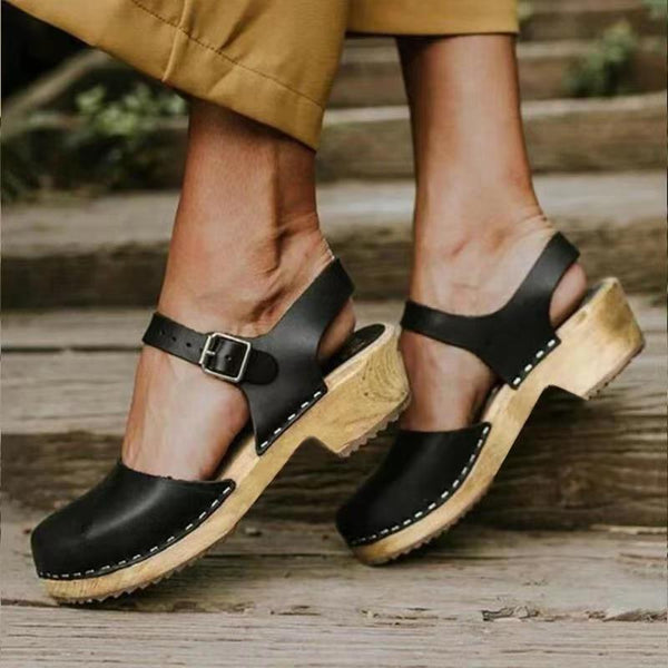 Sandalias Plataforma de Punta Cerrada para Mujer
