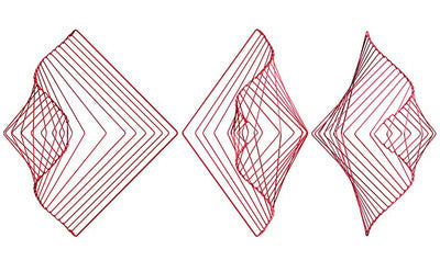 Juguete Antiestrés Giratorio de Ondas Cuadradas - Artesanía Metálica - Image 5