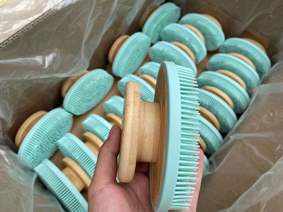 Cepillo de Masaje Silicona para Baño con Cerdas Largas - Image 16