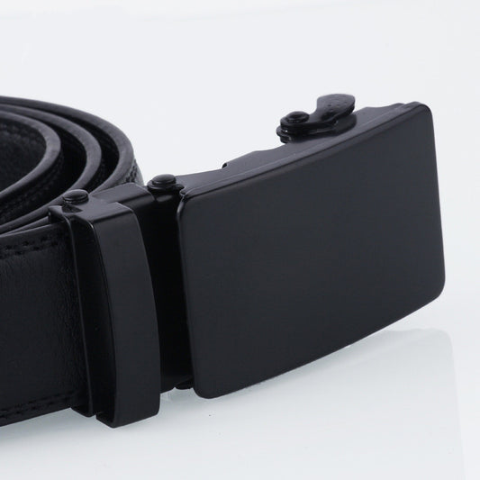 Cinturón para Hombre con Hebilla Deslizante Negro - Image 2