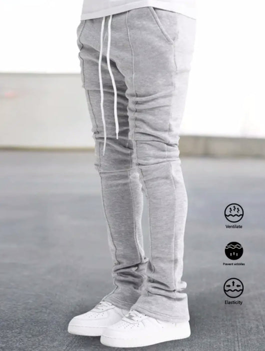 Pantalones de Campana Elásticos para Hombre - Estilo Deportivo y Casual para Todas las Estaciones - Image 10