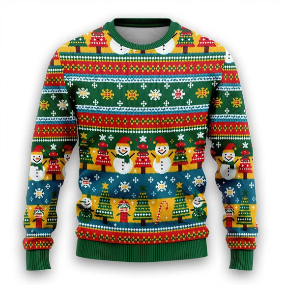 Suéter Navideño Personalizado de Punto Grueso