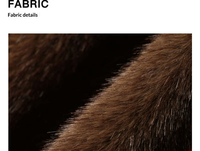 Abrigo Eco-fur con Cinturón de Silueta 3D y Textura Visón - Image 9
