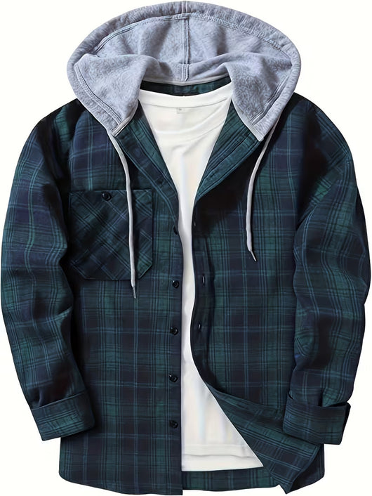 Sudadera Hoodie Cuadros para Hombre - Manga Larga - Image 13