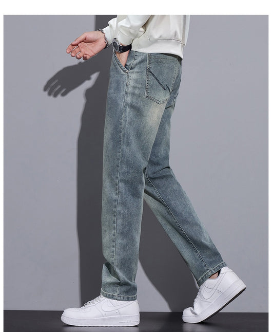 Pantalones Vaqueros Anchos Rectos Estilo Urbano para Hombre - Image 15