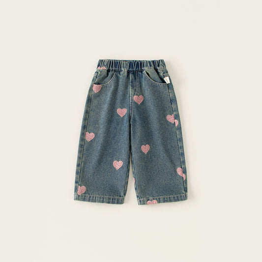 Pantalones Rectos Anchos para Niña - Estilo Casual Moderno
