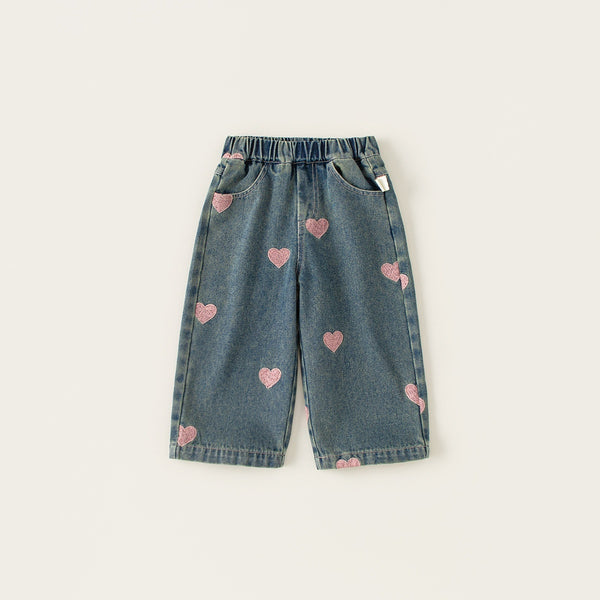 Pantalones Rectos Anchos para Niña - Estilo Casual Moderno