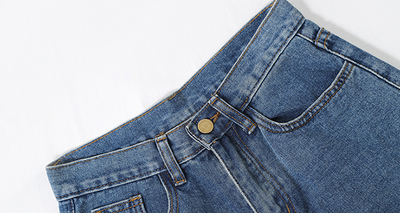 Shorts de Mezclilla Cintura Alta con Diseño Exclusivo para Mujer - Image 9