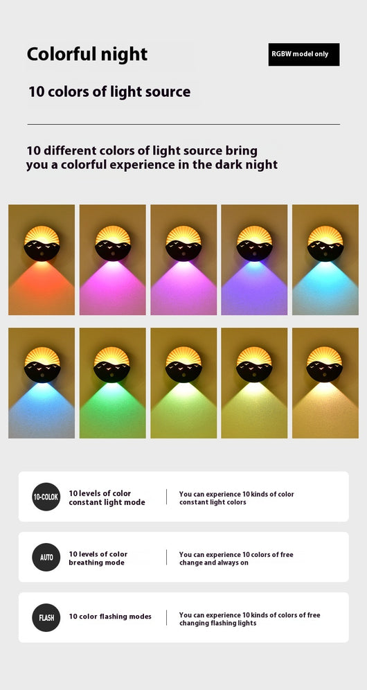 Lámpara LED Nocturna con Control Remoto e Inducción - Image 19
