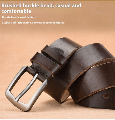 Cinturón de Cuero para Hombre con Hebilla de Pasador - Image 14