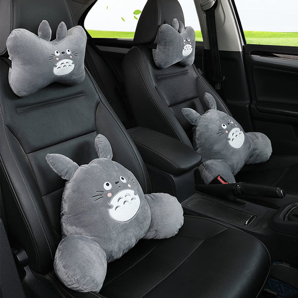 Conjunto de Almofada Lombar e Encosto de Cabeça para Carro com Design Infantil