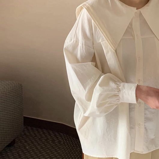 Blusa Cuello Muñeca Efecto Rejuvenecedor Suelta y Ligera - Image 10