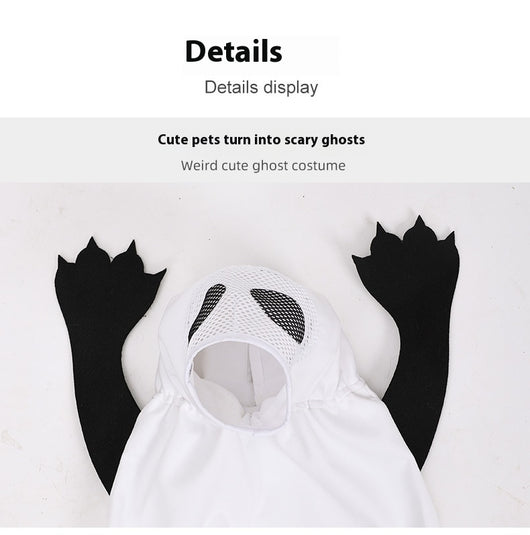 Disfraz de Fantasma Halloween para Perros y Gatos - Image 10
