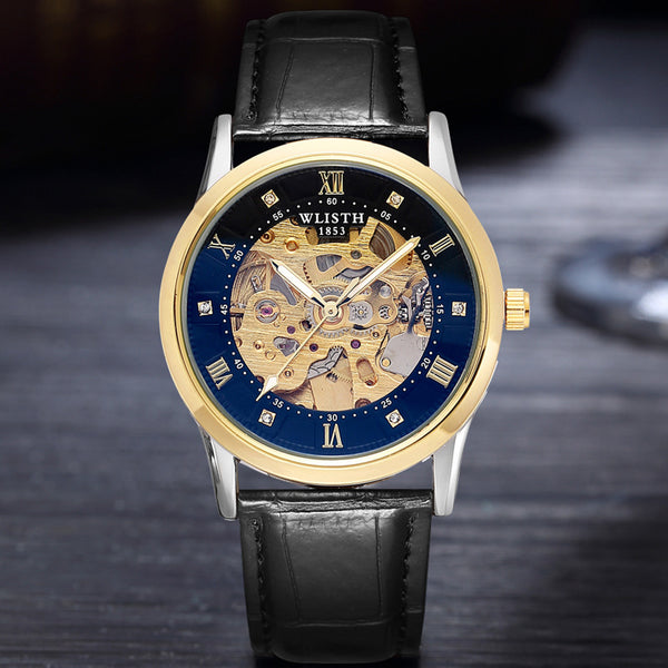 Reloj Automático de Negocios para Hombre Acero Inoxidable Resistente al Agua
