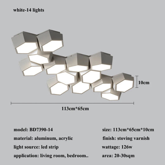 Lámpara de Techo LED para Dormitorio y Sala de Estar - Image 15