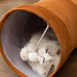 Túnel Felino Plegable con Bola de Peluche - Juguete Interactivo para Gatos de Interior - Image 13