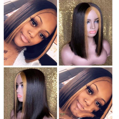 Peluca Ombre Degradado de Encaje Transparente con Cabello Humano - Image 6
